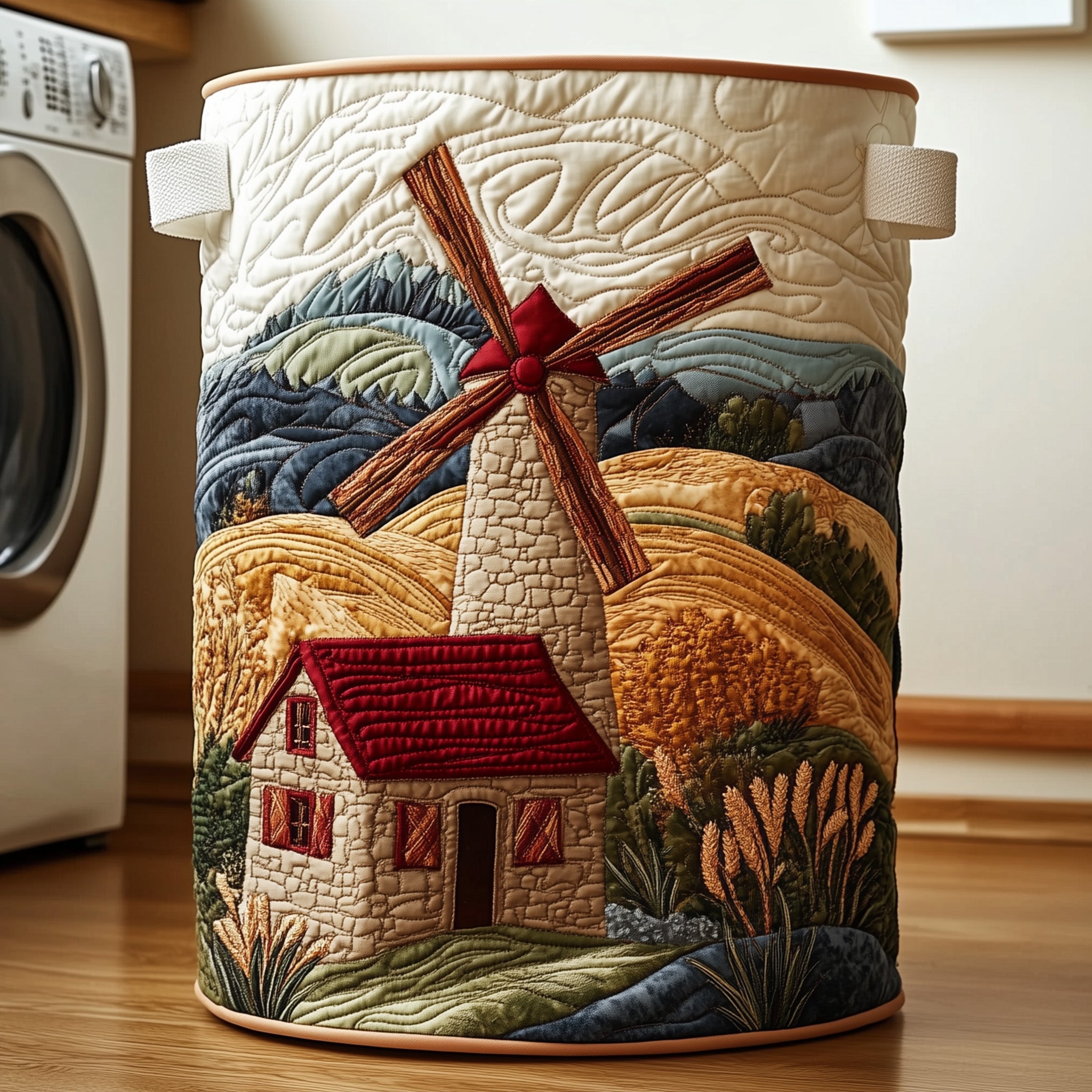 Countryside Quilted Laundry Basket Christmas Floral Gifts