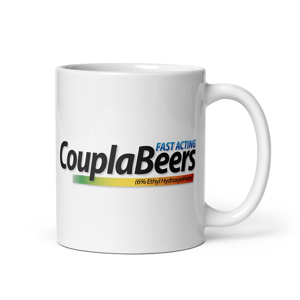 CouplaBeers Fast Acting Mug Funny Coffee Mug CouplaBeers Fast Acting Mug Funny Coffee Mug