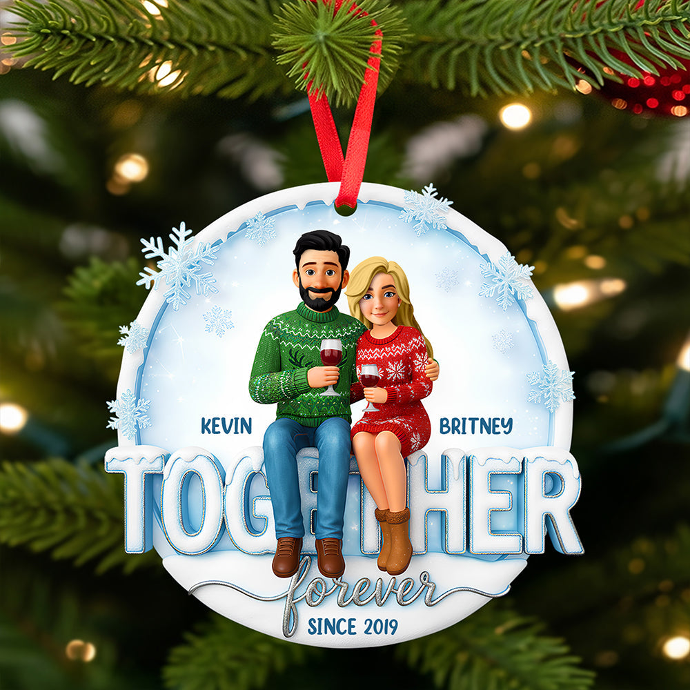 Couple Forever Christmas Ornament Personalized Gifts For Couple - Xmas Home Decoration Gift Couple Forever Christmas Ornament Personalized Gifts For Couple - Xmas Home Decoration Gift