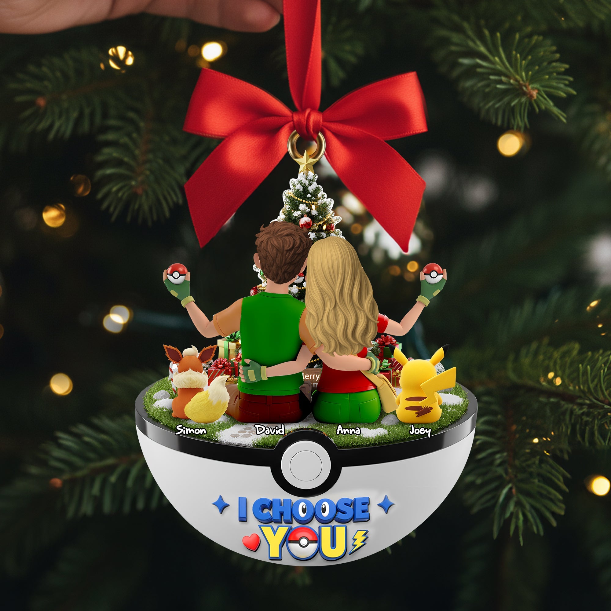Couple I Choose You Ornament - Personalized Gifts For Couple - Xmas Ornament Gift