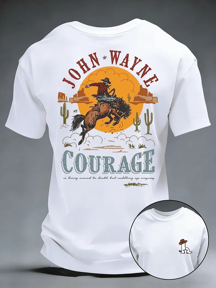 Courage Cowboy T Shirt Rodeo Rider Spirit Gift For Houston Texas Fans