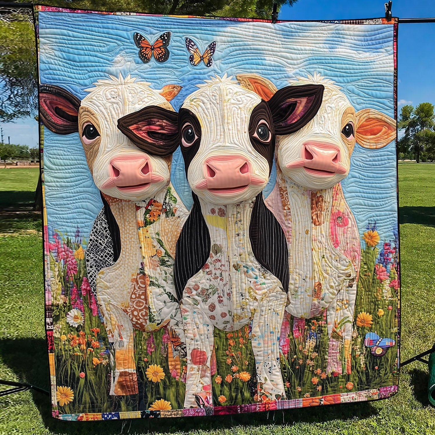Cow Cuddles Quilted Blanket Cow Gifts For Cow Loversr