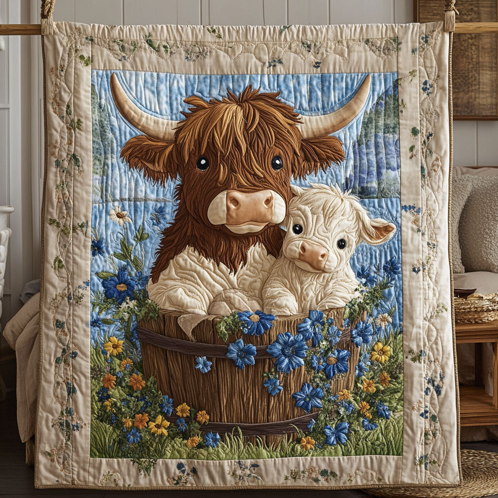Cow Cute Quilt Blanket Queen Size Blanket Daughter To Mum Gifts
