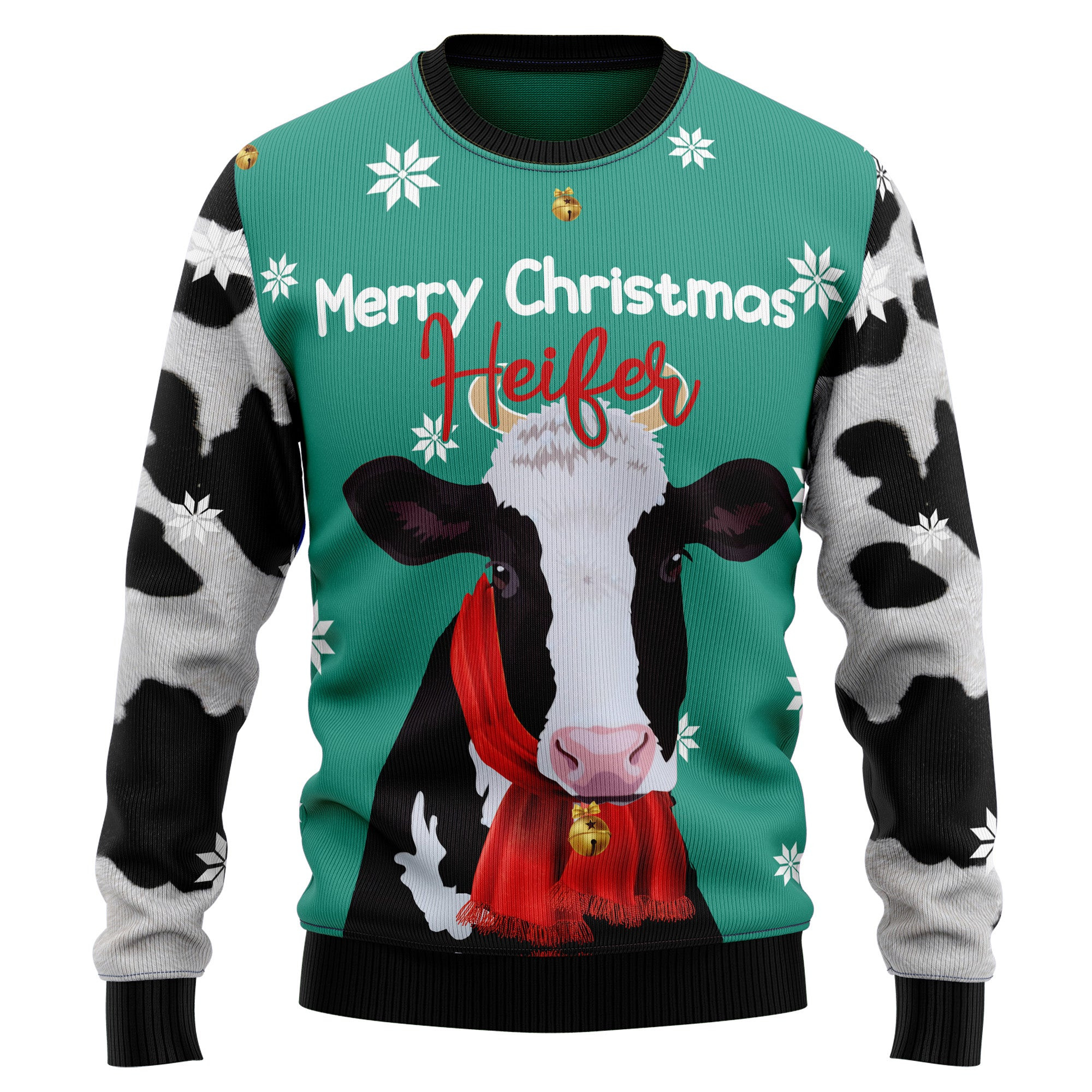 Cow Merry Christmas Heifer Ugly Christmas Sweater