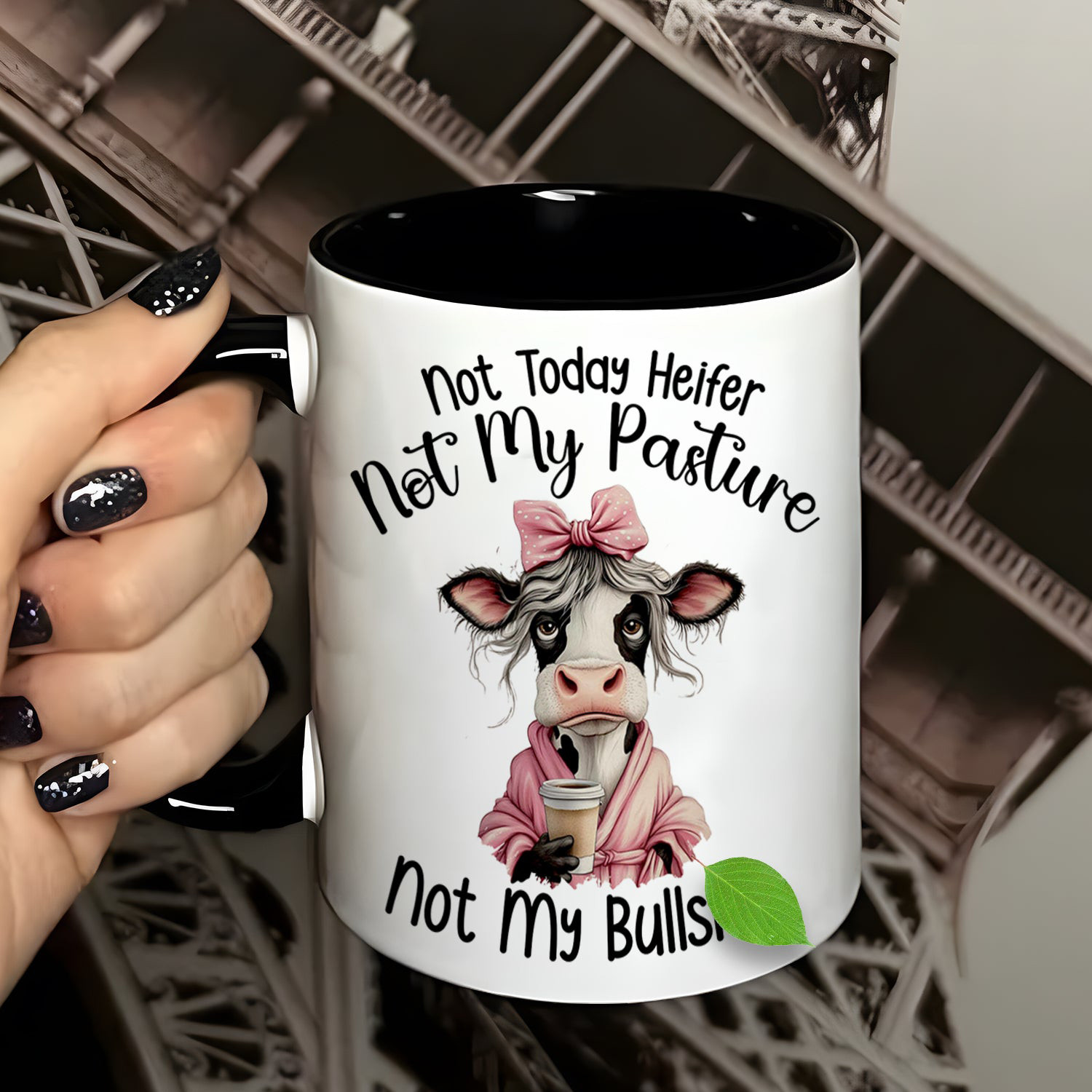 Cow Not Today Heifer Not My Pasture Mug Animal Design Funny Mug Gifts For Cow Lovers