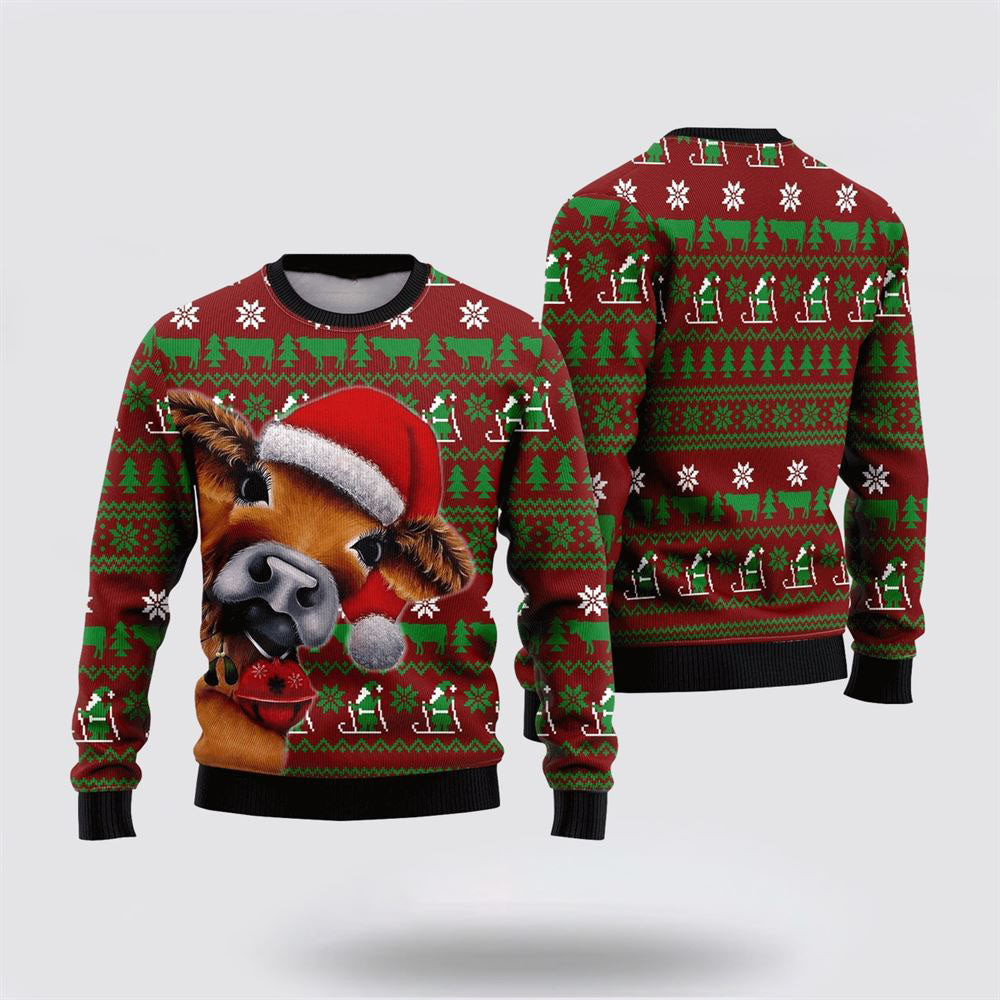 Cow Xmas Ugly Christmas Sweater Funny Christmas Sweater Christmas Gifts For Husband