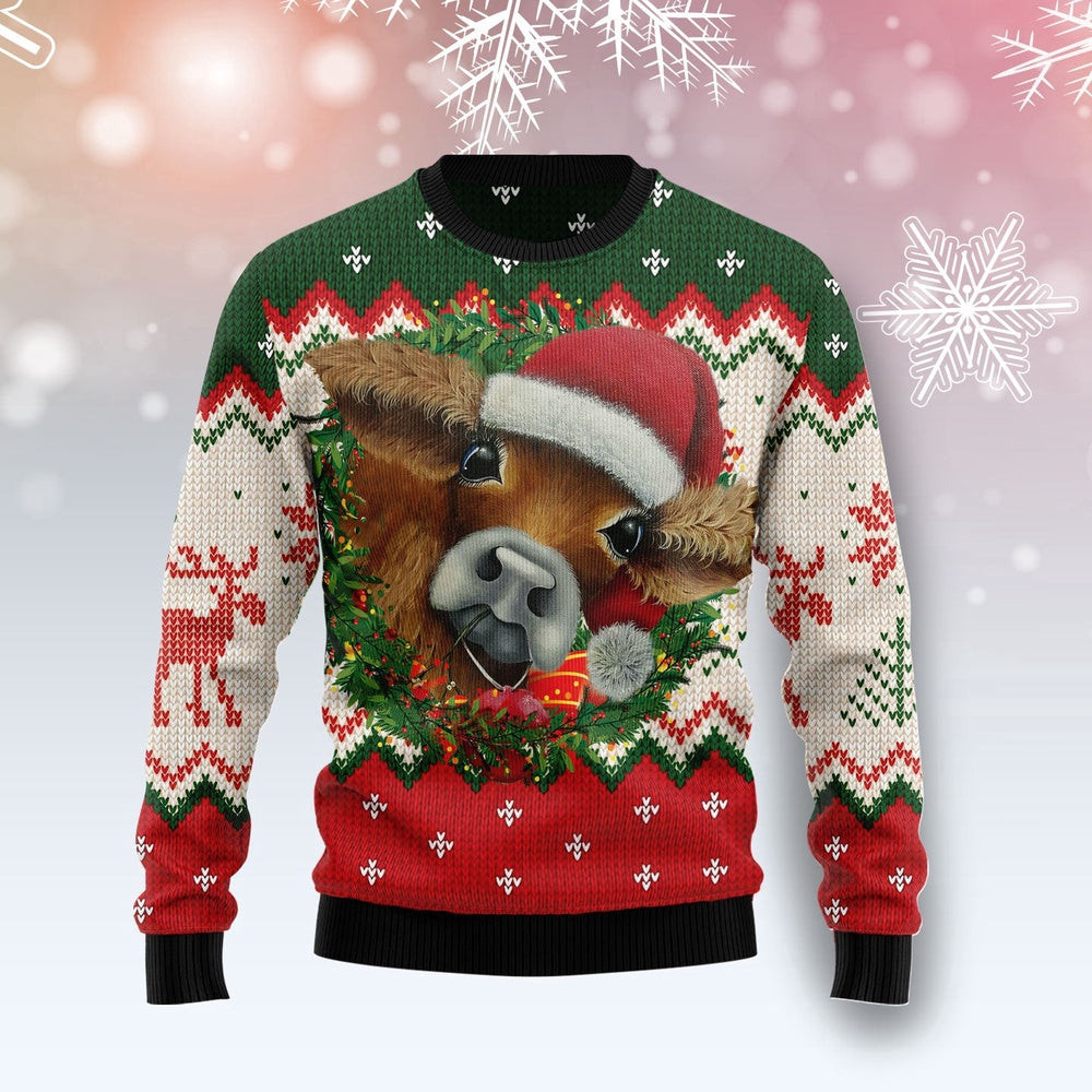 Cow Xmas Ugly Christmas Sweater Gift For Christmas