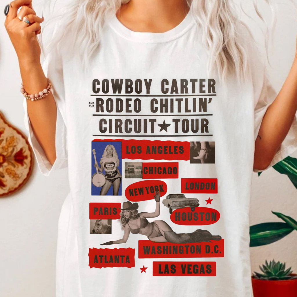 Cowboy Carter And The Rodeo Chitlin Circuit Tour Shirt Fan Merch Gifts For Wife Cowboy Carter And The Rodeo Chitlin Circuit Tour Shirt Fan Merch Gifts For Wife