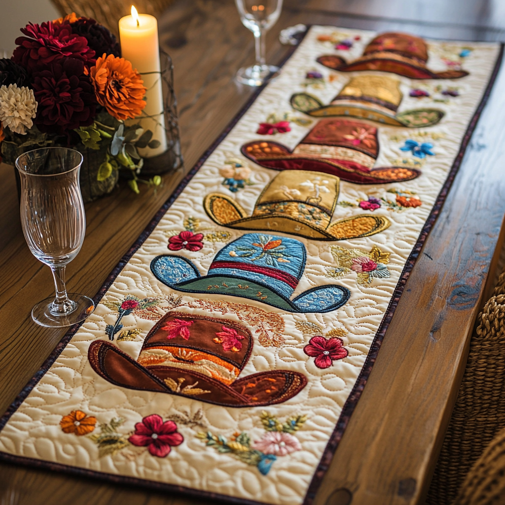 Cowboy Charm Quilted Table Runner Kitchen Decor Cowboy Christmas Presents