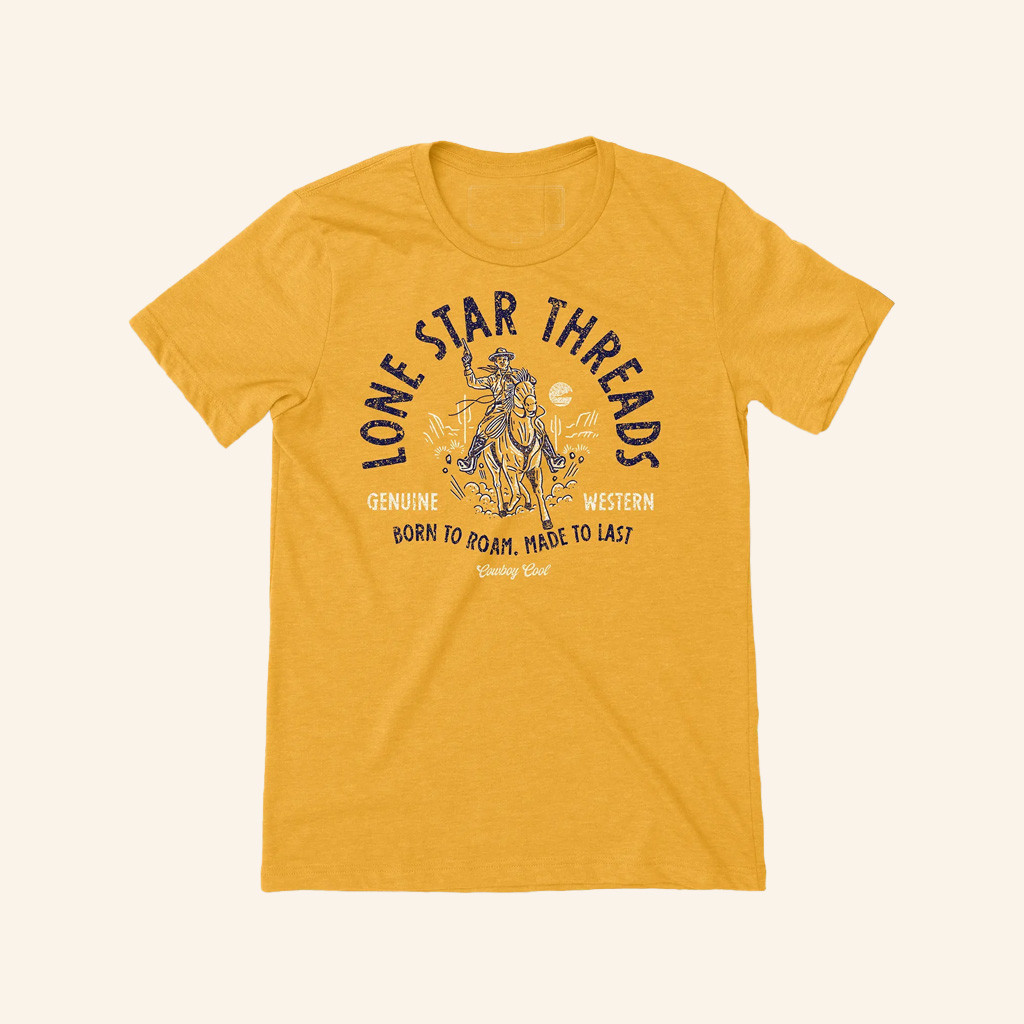 Cowboy Cool Merch Lone Star Threads Shirt Birthday Gift Ideas For Him