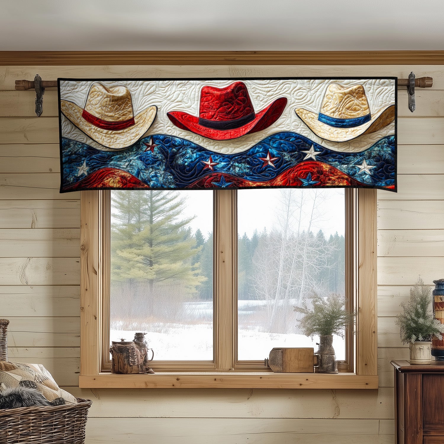 Cowboy Honor Code Quilted Valance Cowboy Style Valances Western Gifts For Men