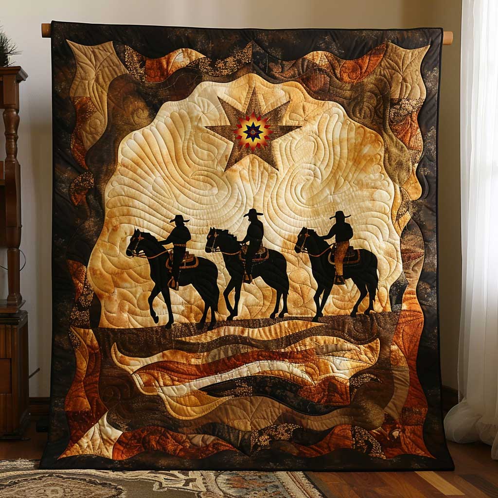 Cowboy Horse Quilt Blanket Throws For Couch Gifts For The Family Christmas