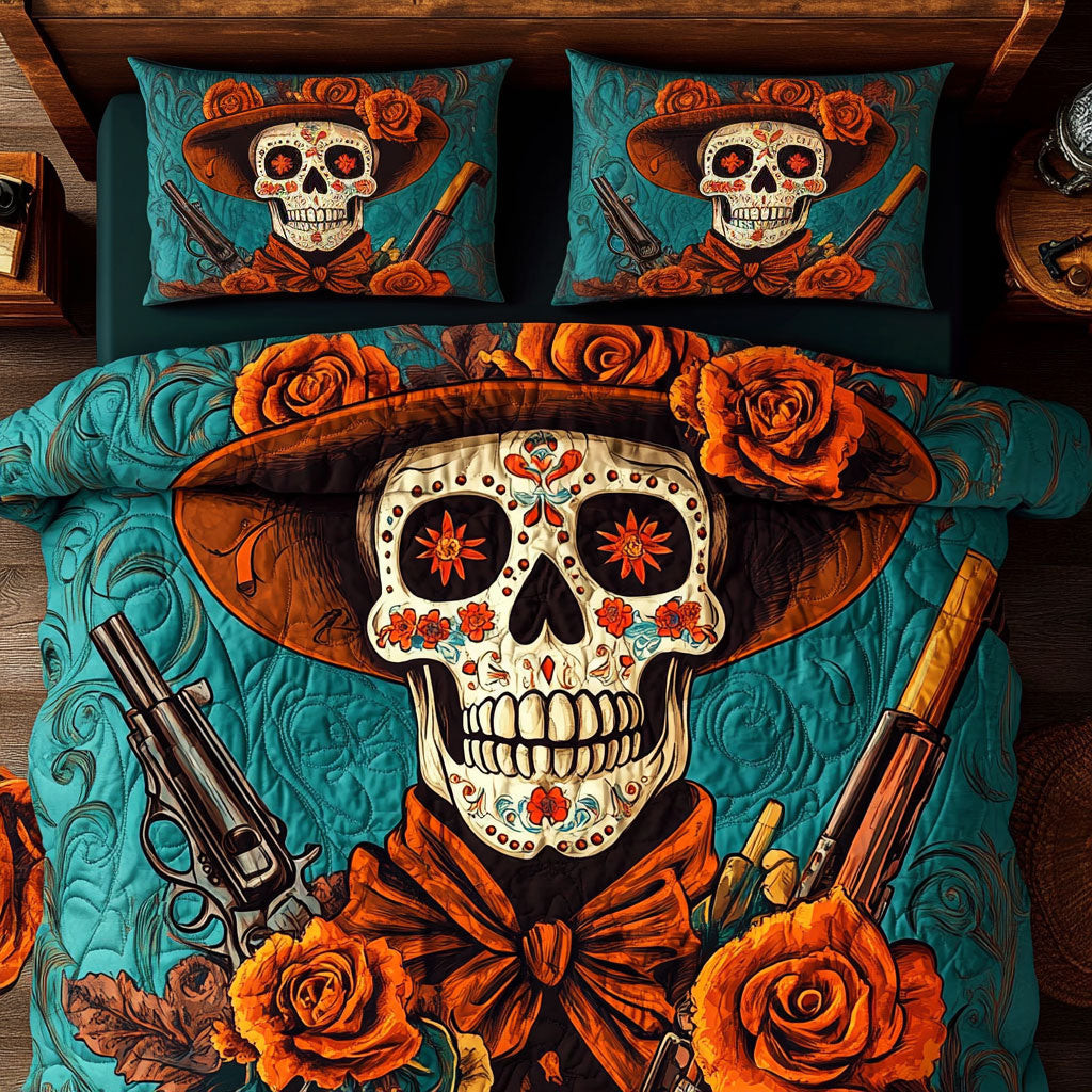 Cowboy Requiem Of The Outlaw Bedding Set Best Halloween Decoration Gifts For Friends and Family