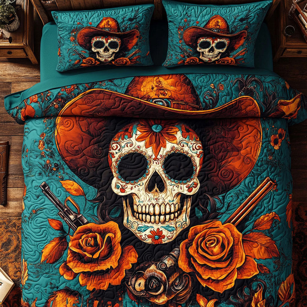 Cowboy Requiem Of The Outlaw Bedding Set Memorable Halloween Decoration Gift For Friends and Family