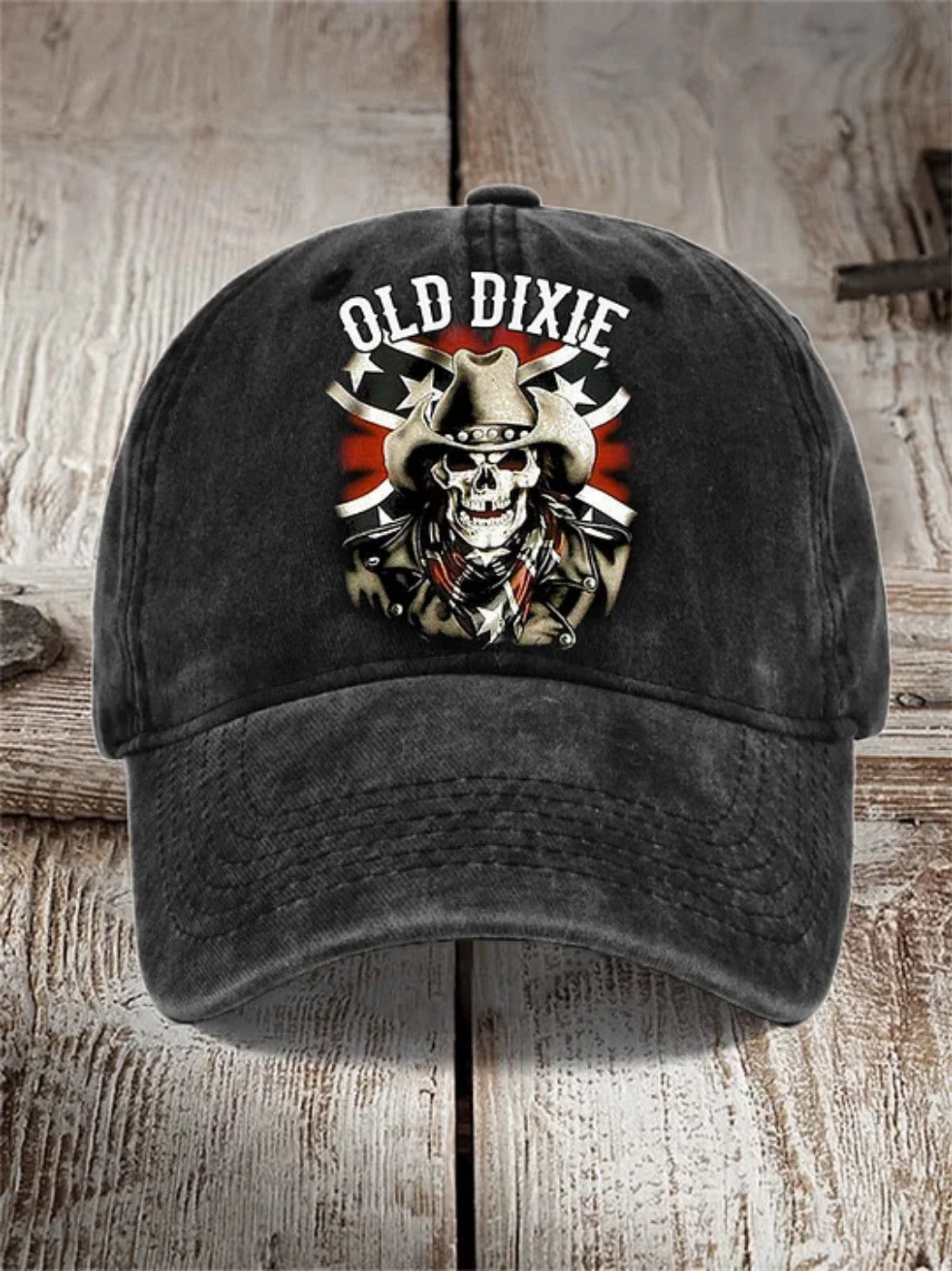 Cowboy Skull Old Dixie Hat Vintage Southern Hat Lynyrd Skynyrd Merch Gifts For Dad Cowboy Skull Old Dixie Hat Vintage Southern Hat Lynyrd Skynyrd Merch Gifts For Dad