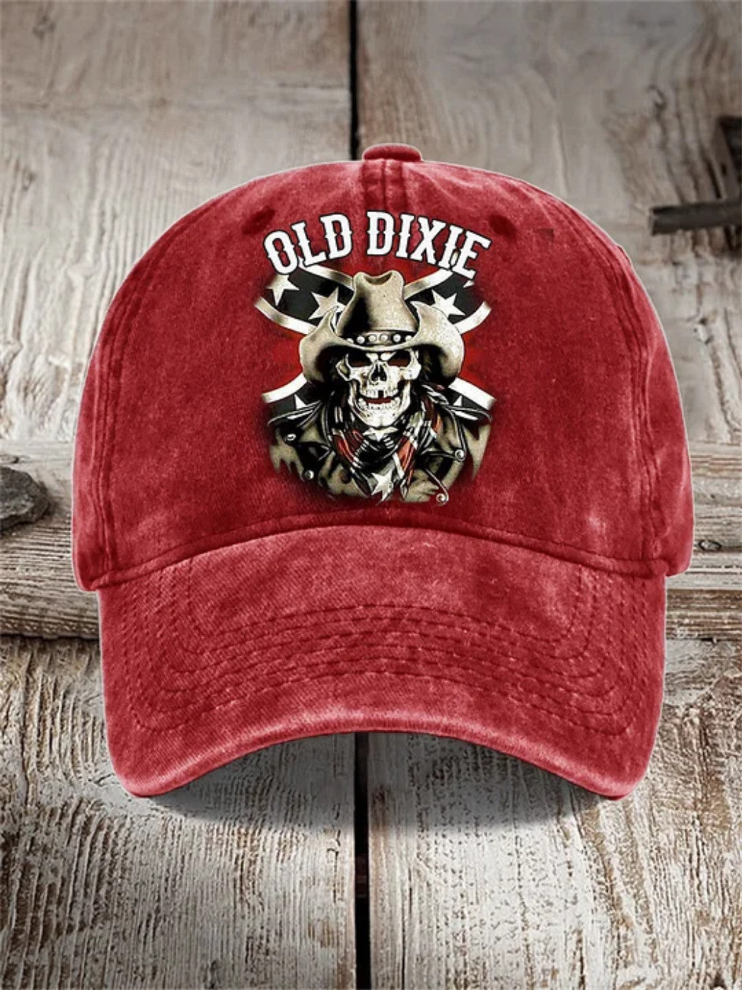 Cowboy Skull Old Dixie Hat Vintage Southern Hat Lynyrd Skynyrd Merch Gifts For Dad Cowboy Skull Old Dixie Hat Vintage Southern Hat Lynyrd Skynyrd Merch Gifts For Dad