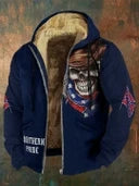 Cowboy Skull Old Dixie Zip Hoodie Retro Southern Pride Merch Gifts For Him Cowboy Skull Old Dixie Zip Hoodie Retro Southern Pride Merch Gifts For Him