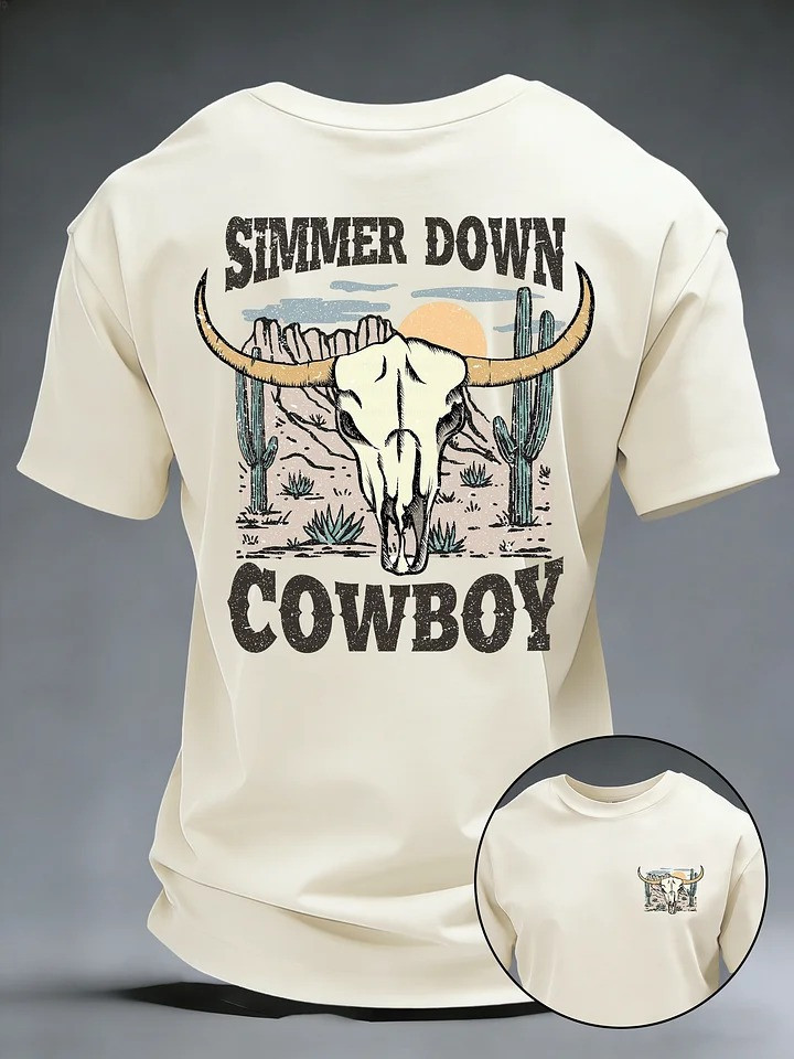 Cowboy T Shirt Western Longhorn Spirit Gift For Houston Rodeo Fans