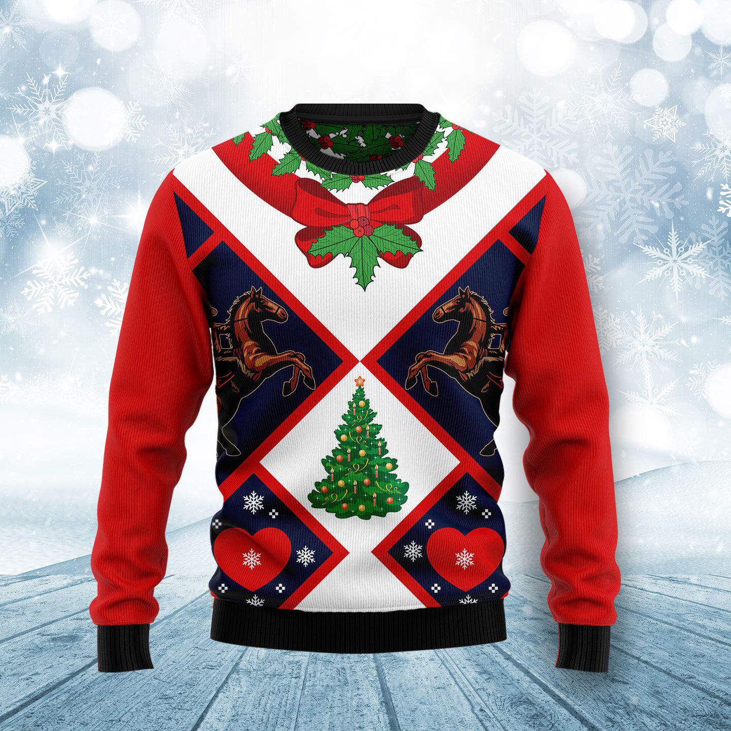 Cowboy Ugly Christmas Sweater Merry Xmas Apparel Cowboy Gifts For Women