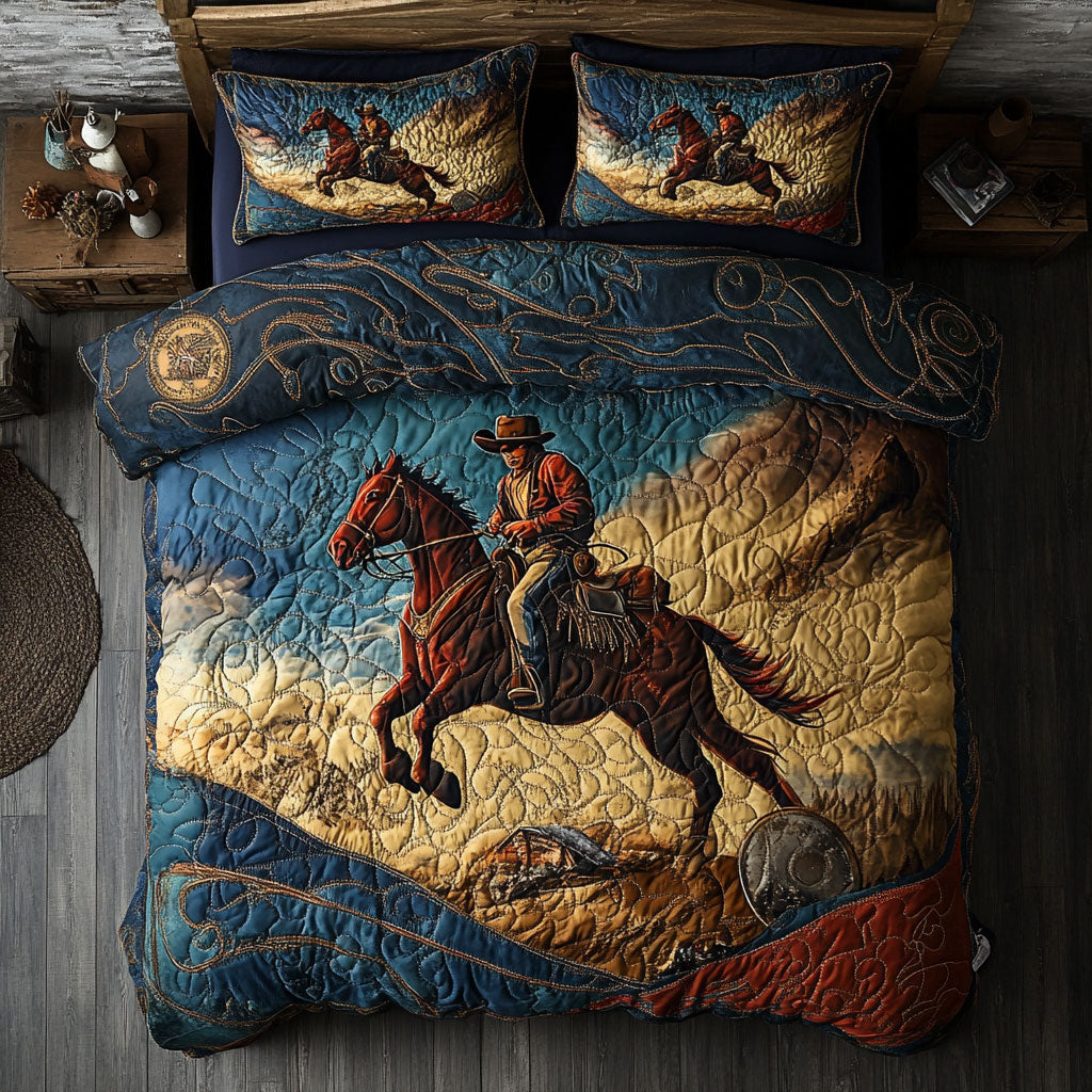 Cowboy Wild Life Duvet Cover Set Quilted Bedspreads Anniversary Gifts For Her
