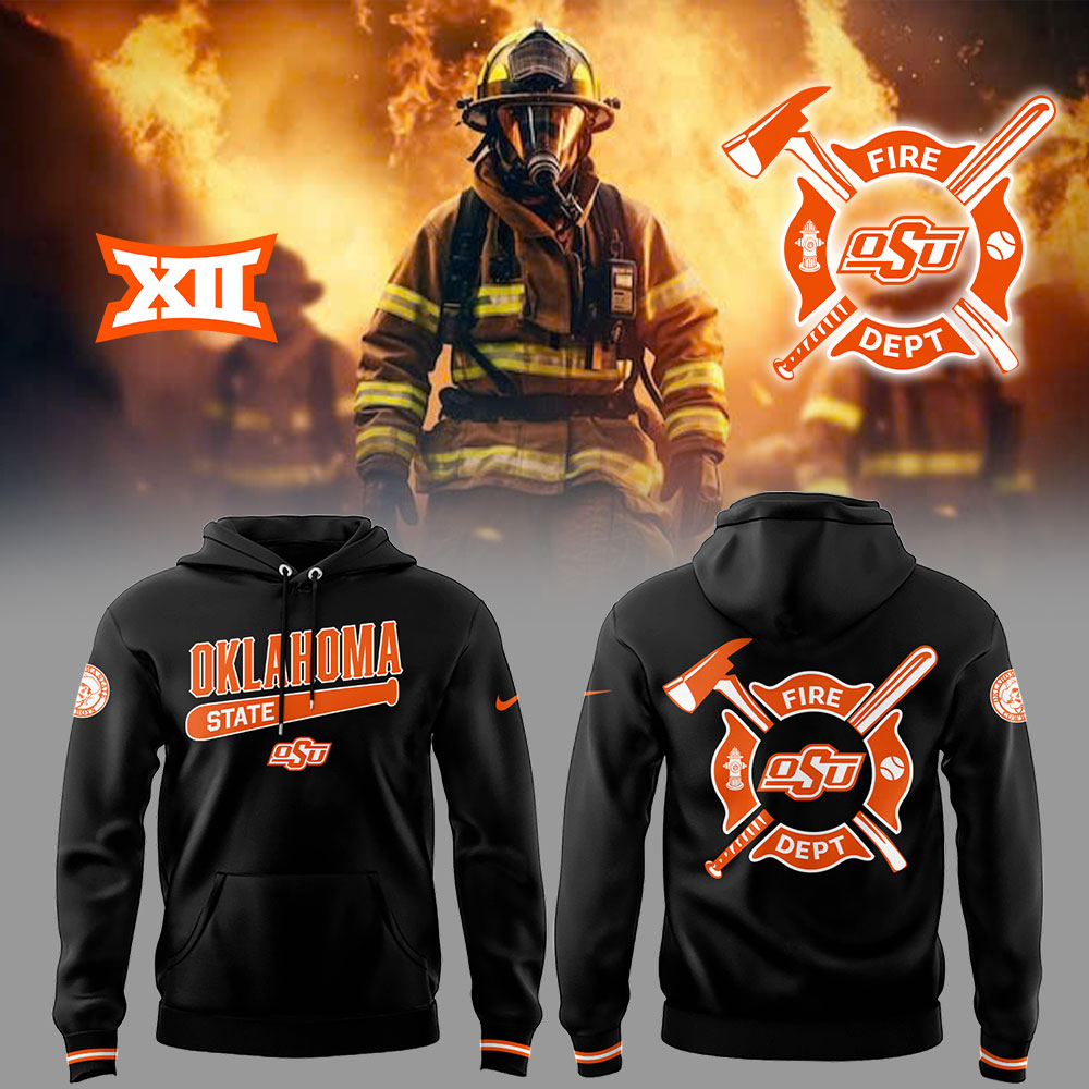 Cowboys Baseball X Firefighter Appreciation Hoodie Good Gifts For Baseball Players