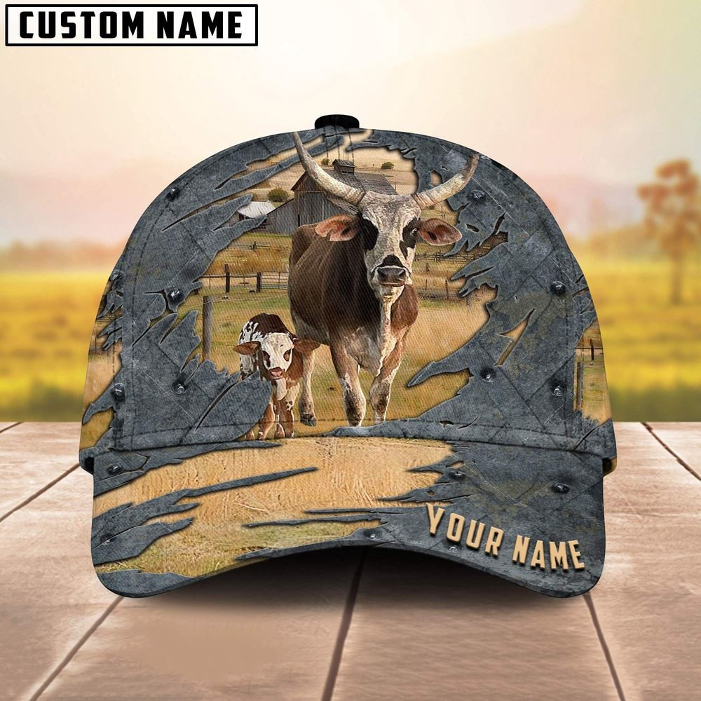 Cows Customized Name Cap 1 Farm Cap Farmer Baseball Cap Gift For Farmer