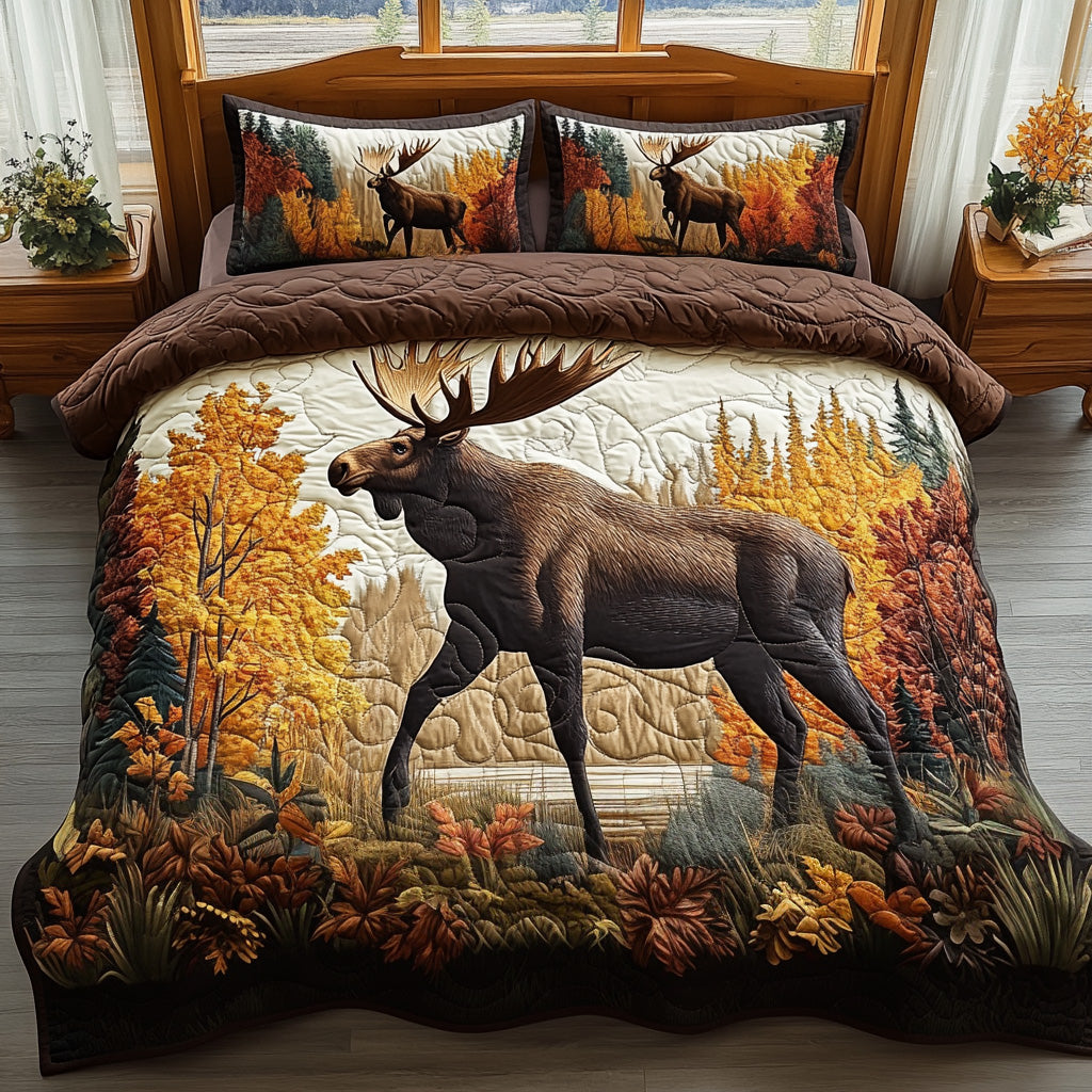 Cozy Antlers Quilted Bedding Set Bedroom Decor Ideas Cool Gifts For Deer Hunters