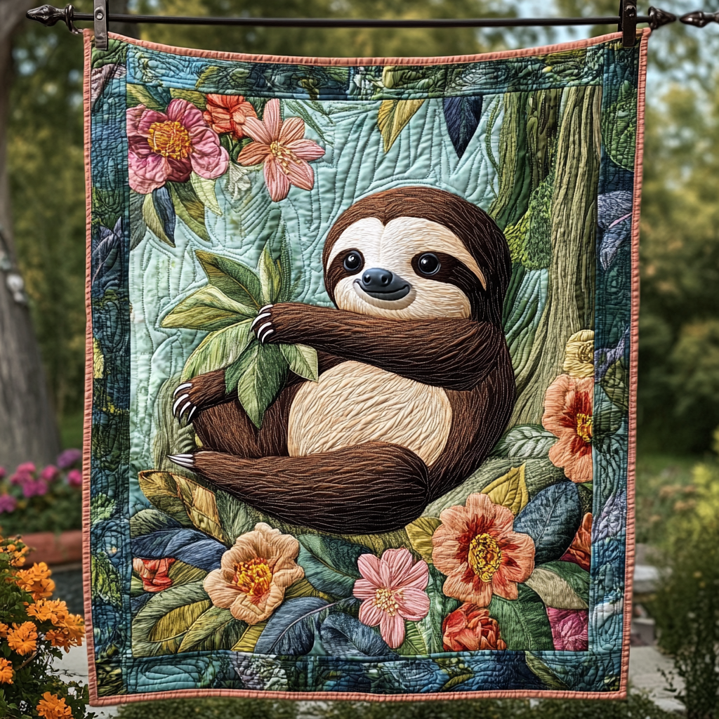 Cozy Canopy Quilted Blanket Sloth Present Ideas