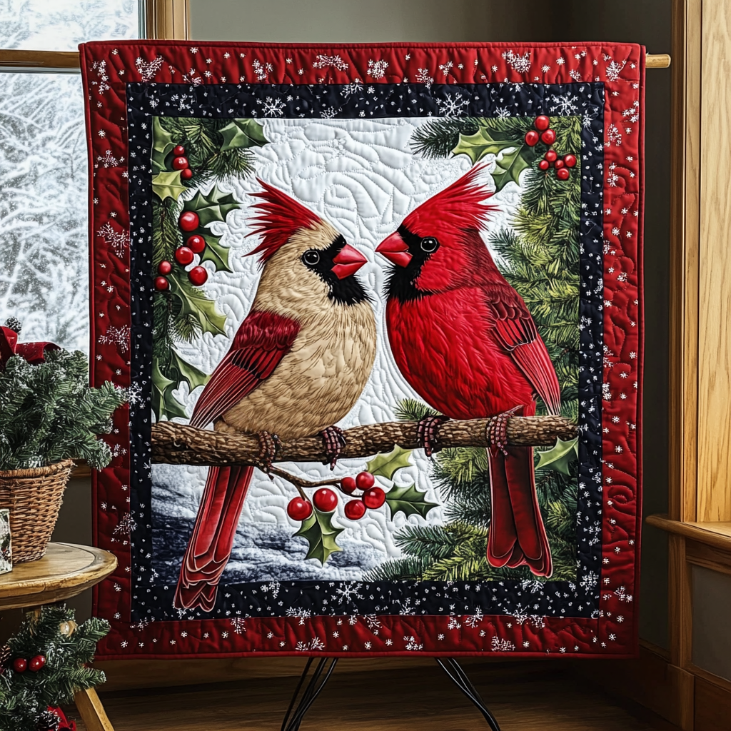 Cozy Cardinals Quilted Blanket Cardinal Gifts For Mom