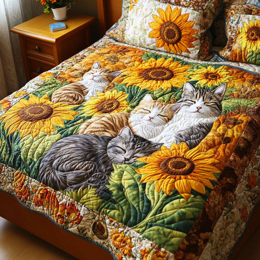 Cozy Cat Companions Quilted Blanket Best Gifts For Cat Lovers