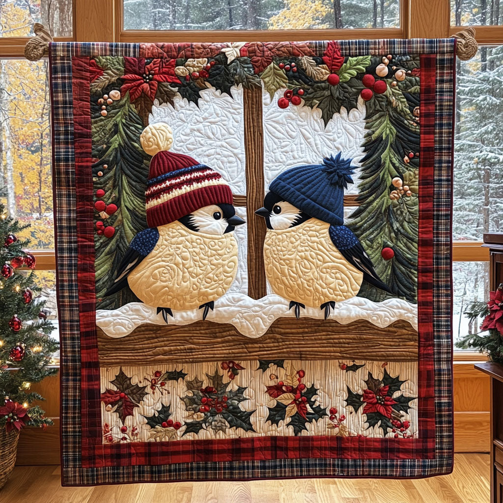 Cozy Chirps Quilt Thoughtful Holiday Gift Featuring Quilt Blanket