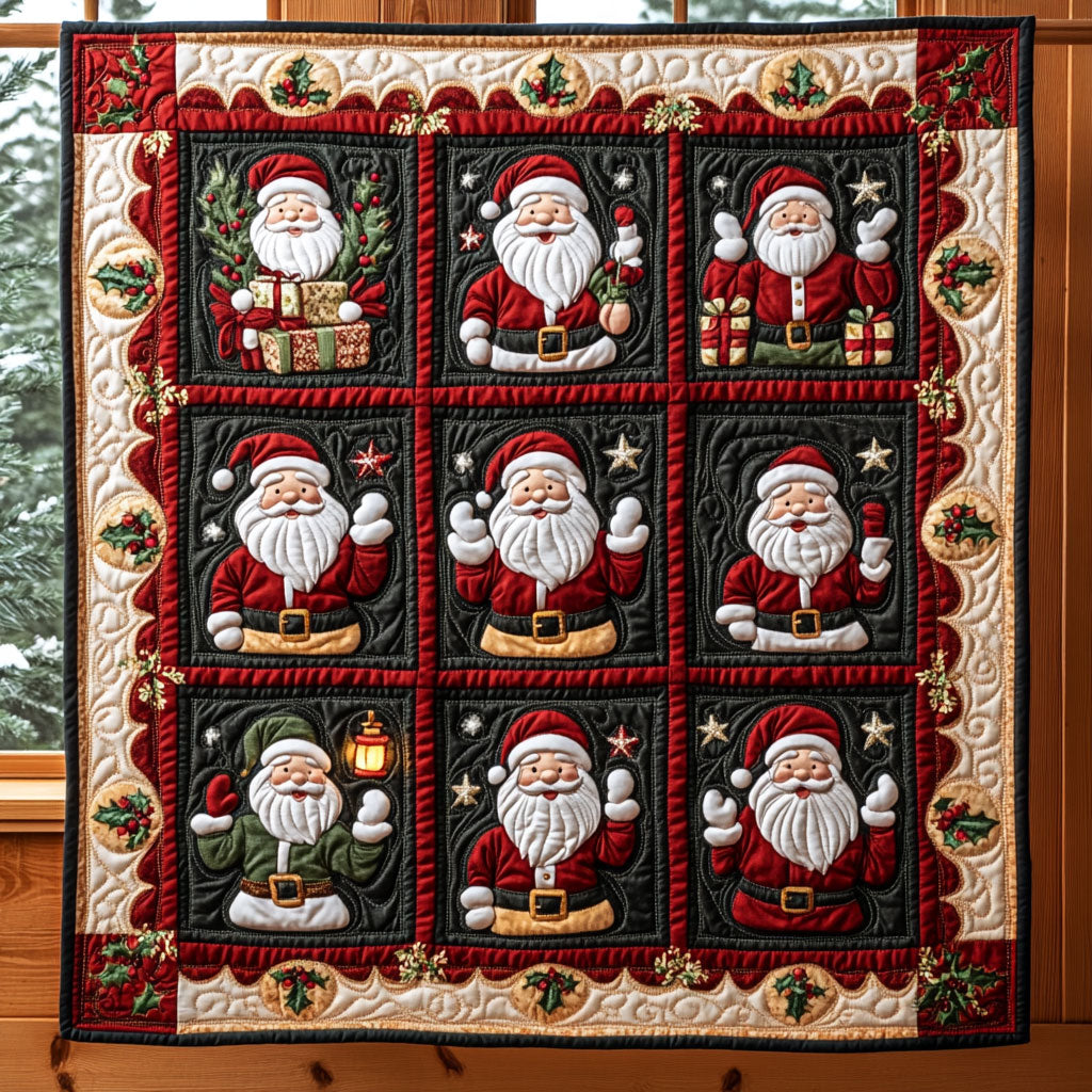 Cozy Claus Quilt Unique Quilt Blanket Gift for Special Occasions
