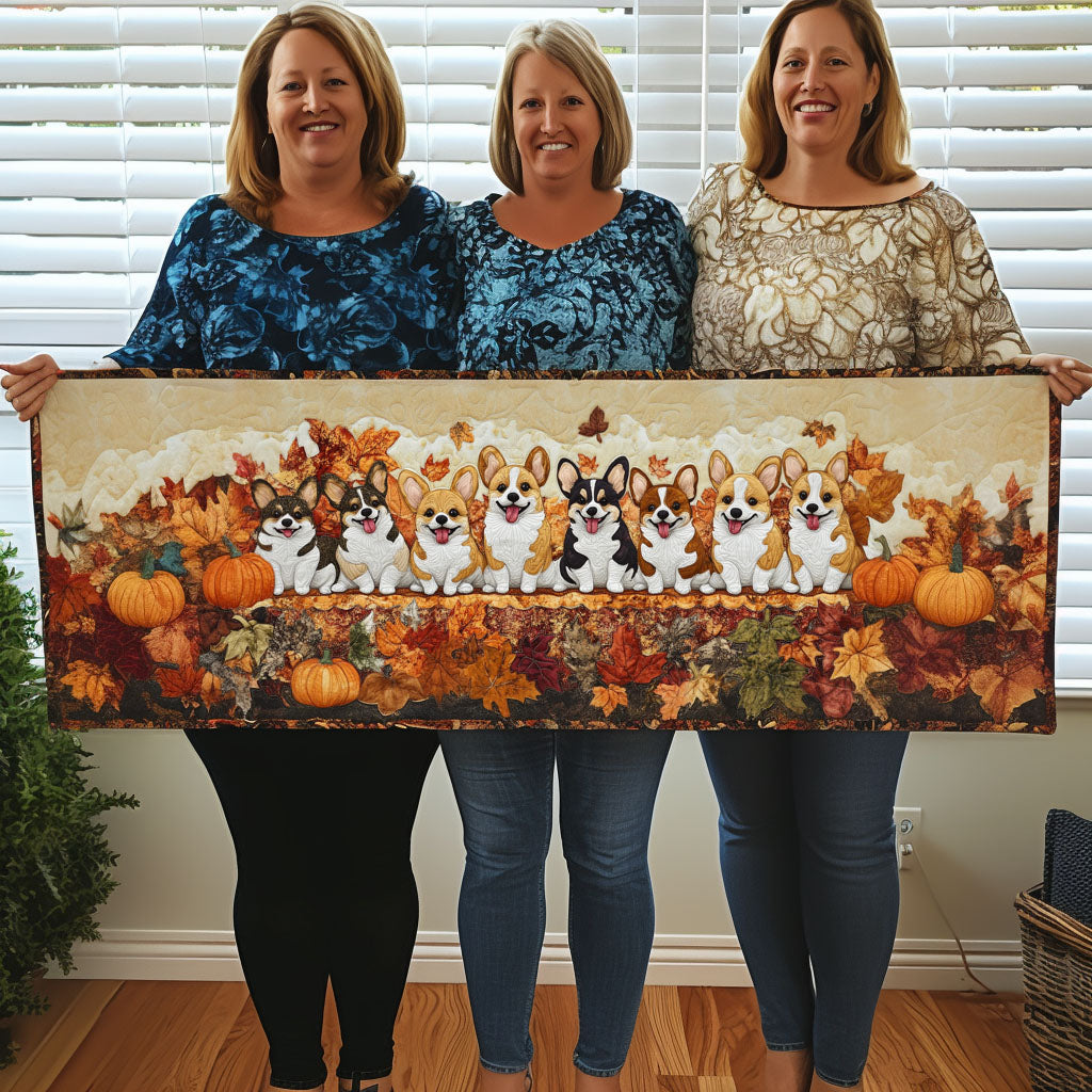 Cozy Companions Quilted Table Runner Autumn Table Runner Best Gifts For Dad