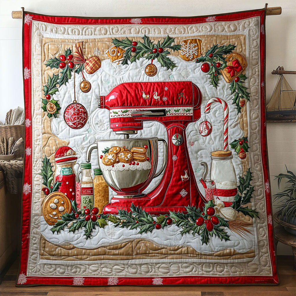 Cozy Cookie Flour Mixer Machine Quilt Blanket Christmas Throws Christmas Gifts For Couples