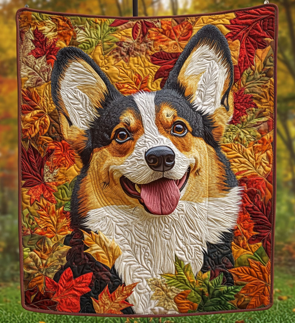 Cozy Corgi Quilted Blanket Great Dog Christmas Gifts