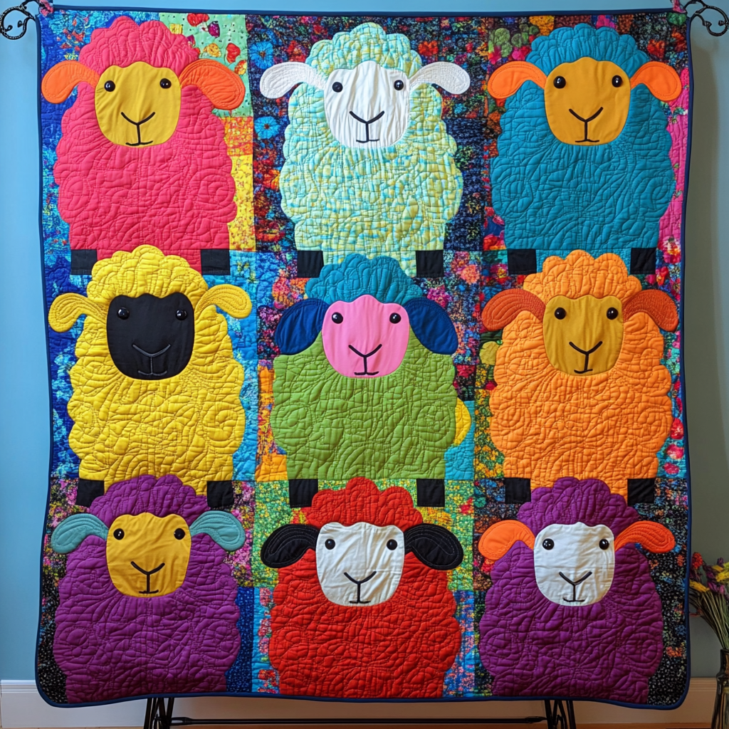 Cozy Cotswolds Quilted Blanket Gifts For Sheep Lovers