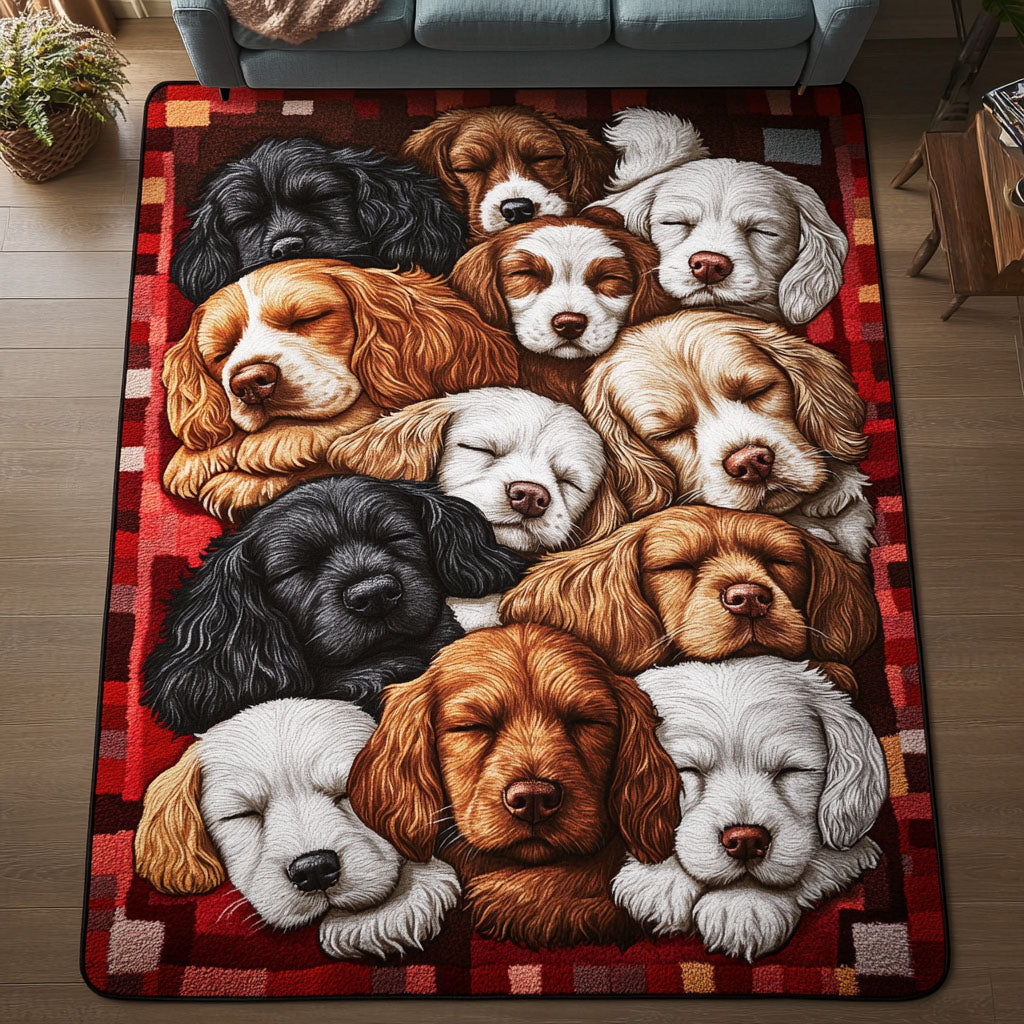 Cozy Curl Spaniel Area Rug Outdoor Decor Christmas Presents For Dog Lovers