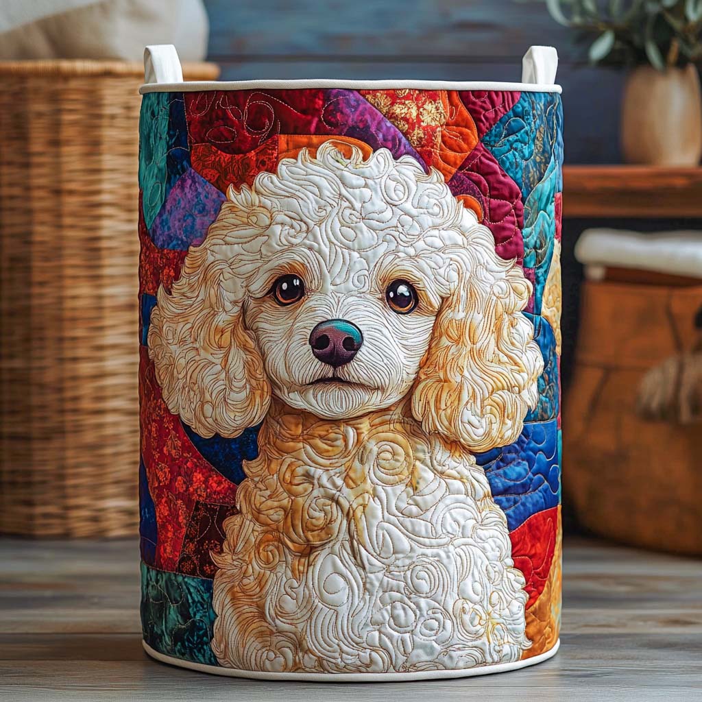 Cozy Curls Quilted Laundry Basket Premium Quilted Laundry Bin Gift for Every Household