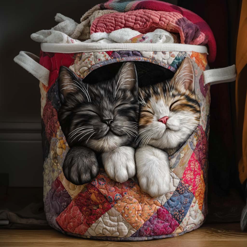 Cozy Duo Quilted Laundry Basket Merch For Mom
