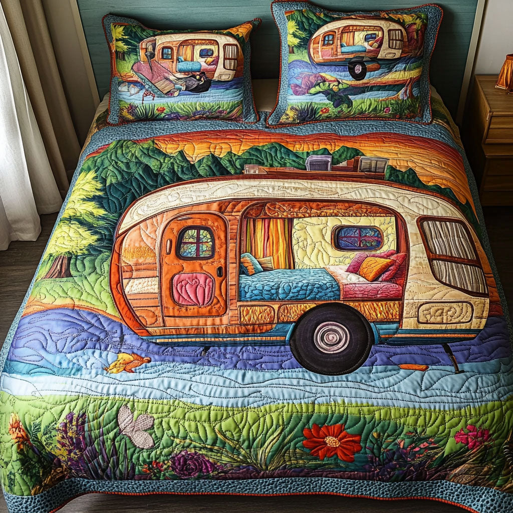 Cozy Getaway Quilted Bedding Set Bedroom Decor Ideas Best Camping Gifts For Dad Christmas