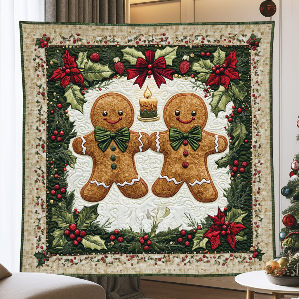 Cozy Gingerbread Quilt Blanket Throw Blankets Best Christmas Gift Ideas