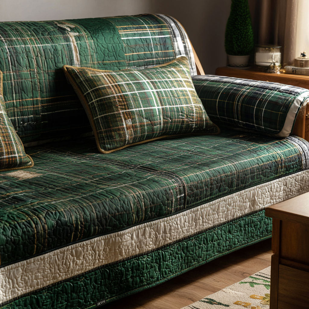 Cozy Hug Quilted Sofa Cover Winter Living Room Decor Good Family Gifts