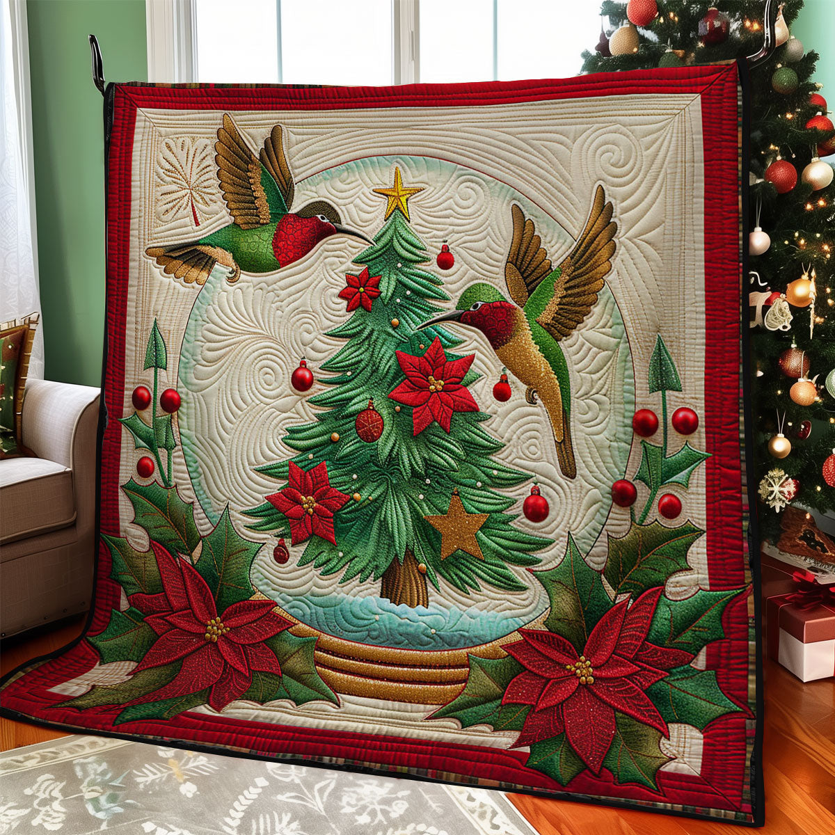 Cozy Hummingbird Quilt Blanket Gifts For Hummingbird Lover Gifts For Hummingbird Lovers