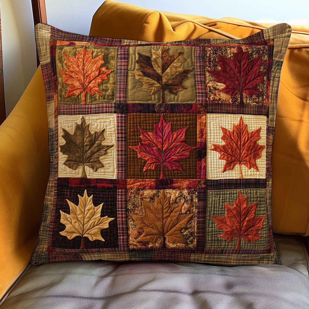 Cozy Maple Quilt Pillow Case Smooth Pillowcase for Better Sleep Quality