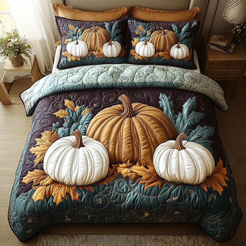Cozy Patch Quilted Bedding Set Unique Bed Sheet Set Cute Fall Gifts For Girlfriend