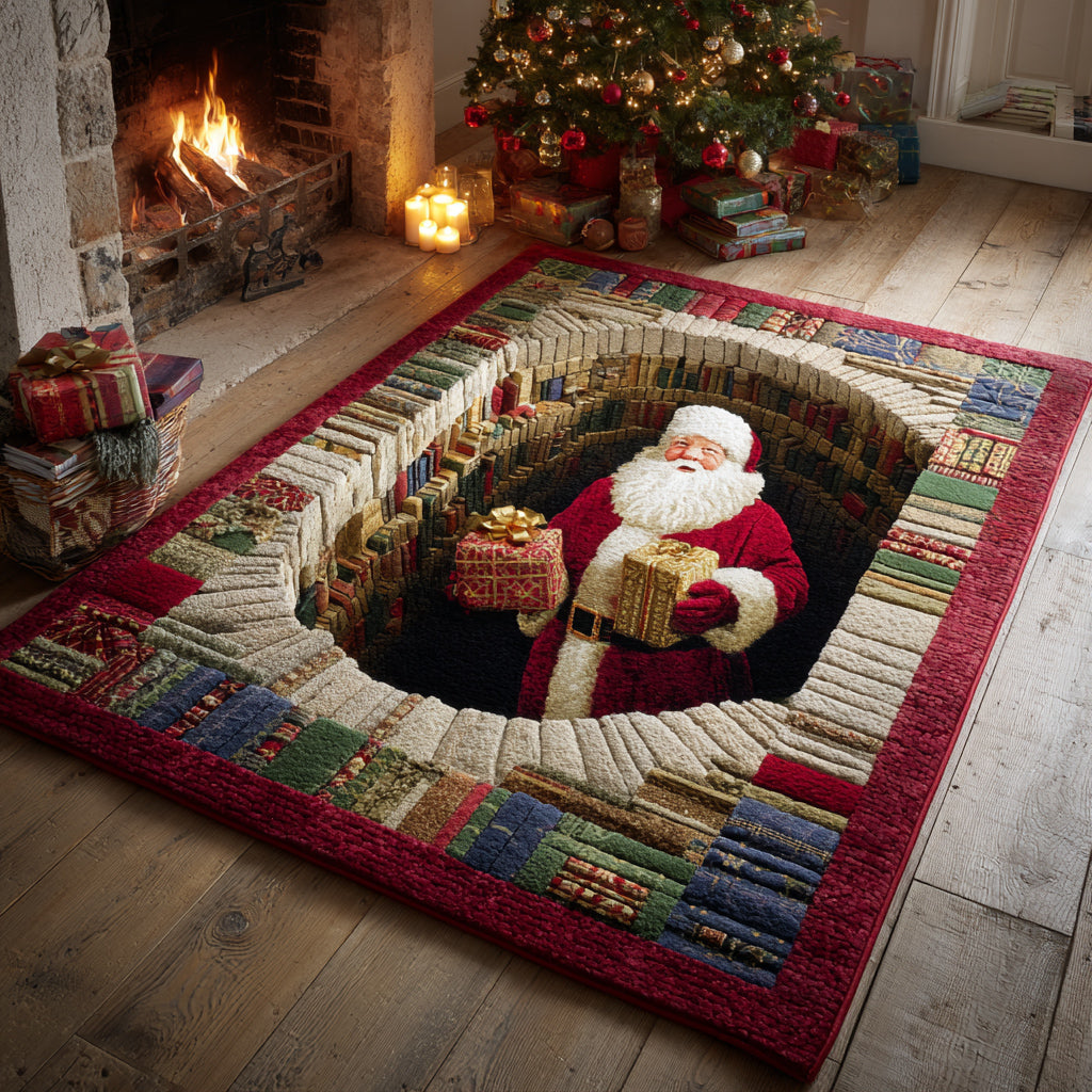 Cozy Santa Claus Area Rug Door Entrance Decor Best Christmas Gifts For Your Wife