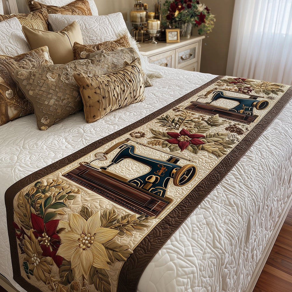 Cozy Seam Quilted Bed Runner Christmas Bedroom Decor Dachshund Gift Ideas