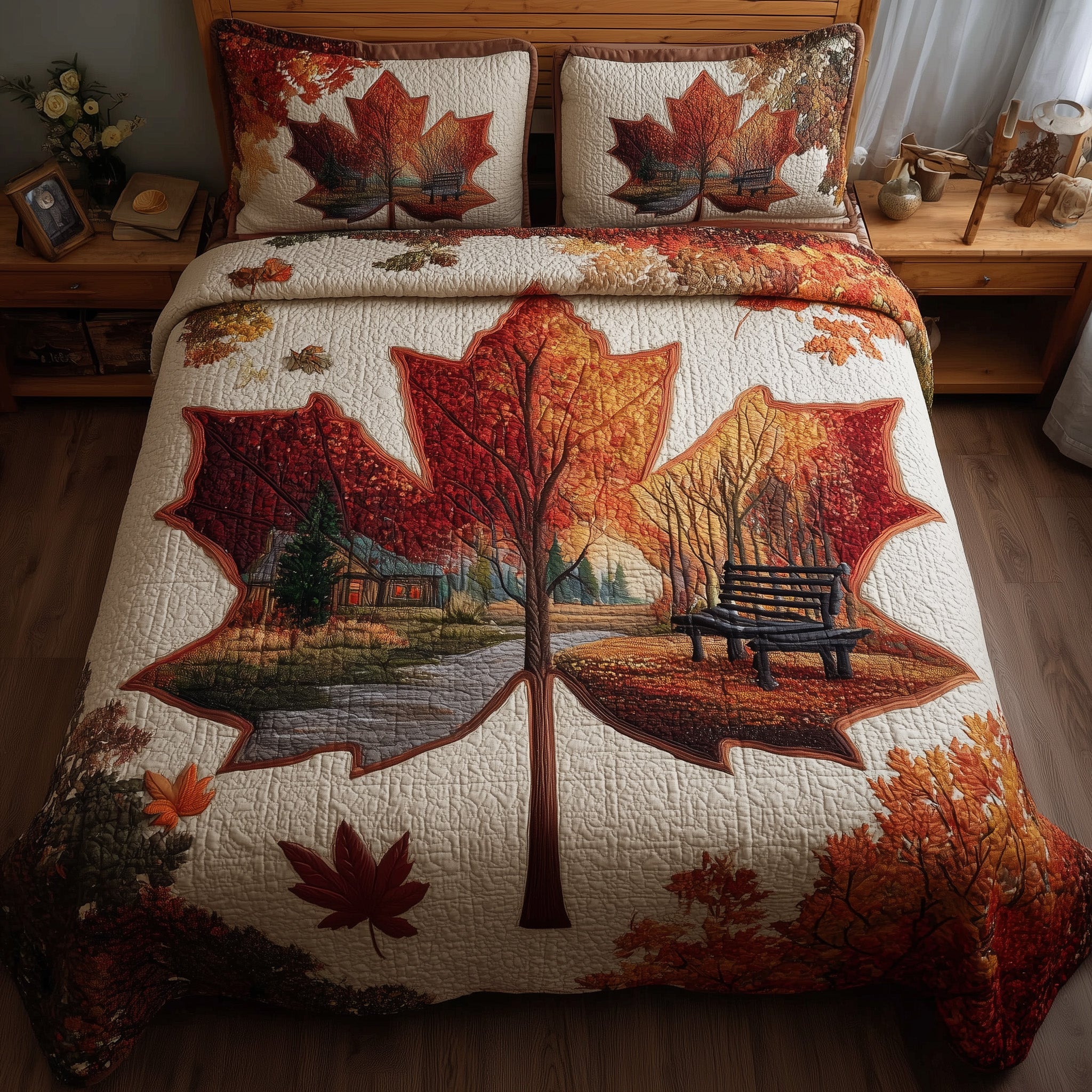Cozy Season Quilted Bedding Set Duvet Cover Bedspread Mid Autumn Festival Gift Ideas