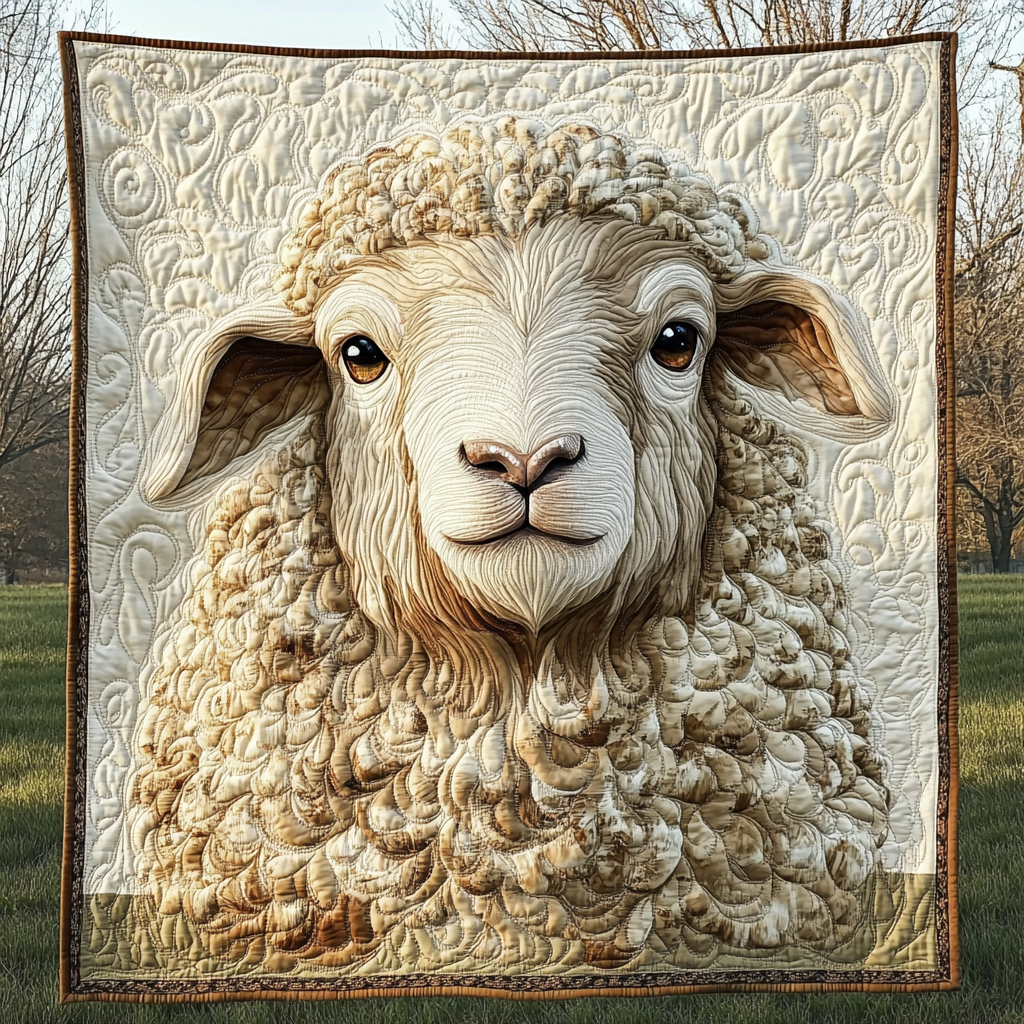 Cozy Sheep Quilted Blanket Presents For Sheep Lovers