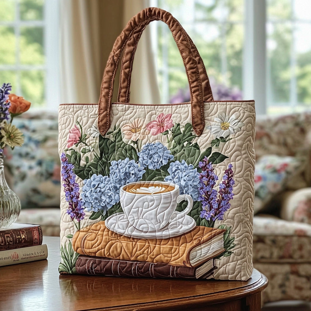 Cozy Stacks Quilted Tote Bag Gifts For People Who Like Books